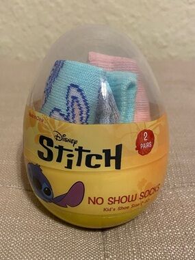 Disney Stitch No Show Kids Easter Socks